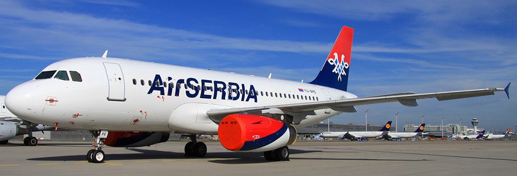 Red letenja Air Serbia Jumbo