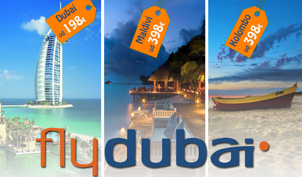 Flydubai: Dubai od 198€, Maldivi i Kolombo od 398€