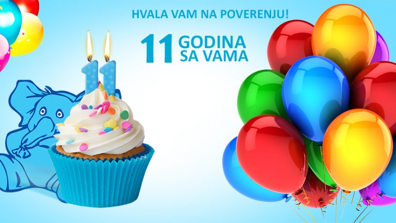 11 rođendan 11. rođendan Jumbo Travela ! Hvala Vam na poverenju • Jumbo Travel 11 rođendan