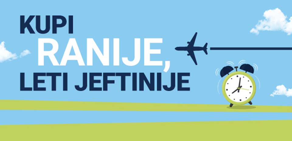 Air Serbia promocija - Kupi ranije leti jeftinije