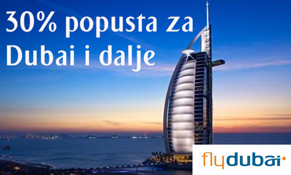 Flydubai - I do 30% popusta do Dubaija i još dalje