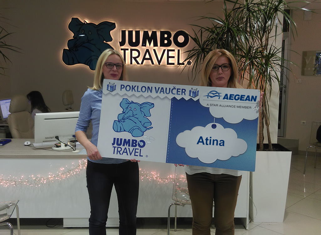 Izvučen pobednik kviza Aegean i Jumbo travel Vas vode u Atinu