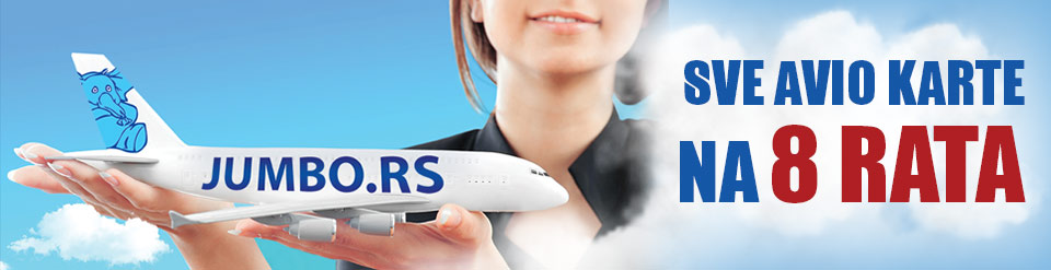 Avio karte na rate bez kamate. Sve ponude avio karata na jednom mestu, u Jumbo Travel-u