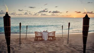 Hotel La Samanna-Belmond-Jumbo Travel-private beach dinner