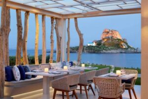 Ikos Aria-Kos-Jumbo Travel-restaurant view night